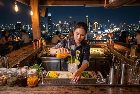 Bangkok’s cocktail revolution: inventive drink scenes redefine the city after dark